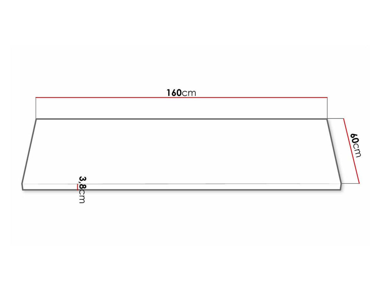 Munkalap Retroline, Asztallap alakja: Egyszerű, Munkalap hossza: 1600 mm