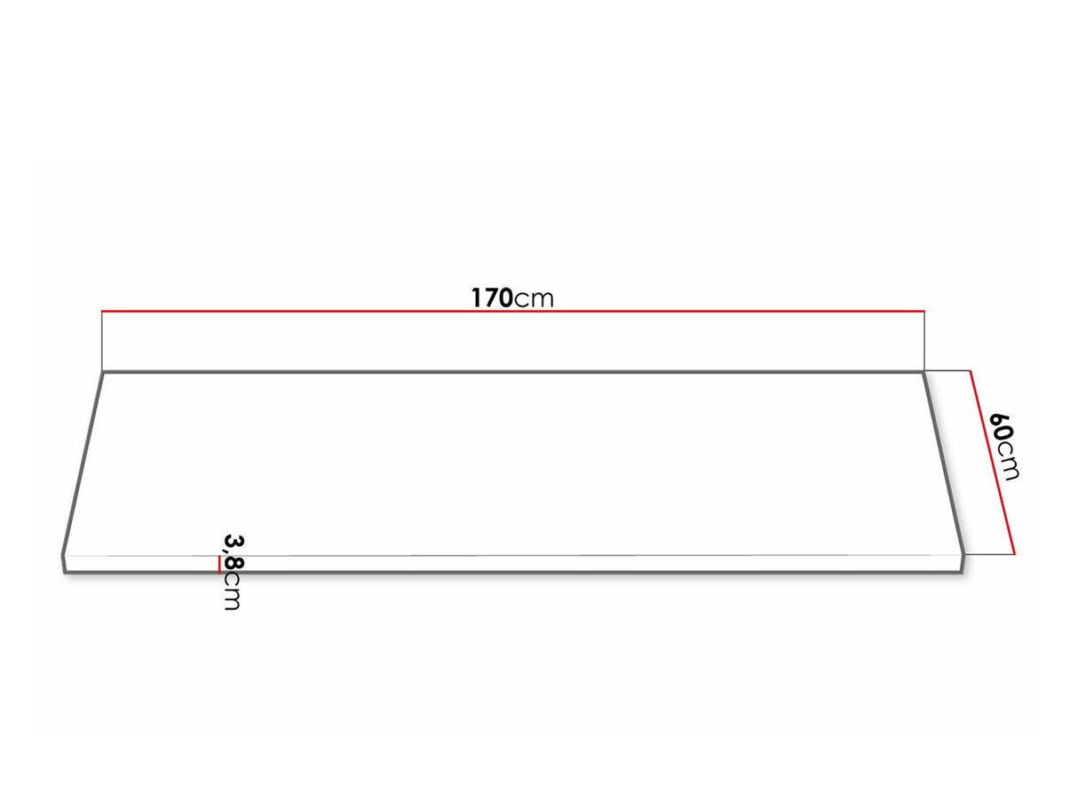 Munkalap Retroline, Asztallap alakja: Egyszerű, Munkalap hossza: 1700 mm