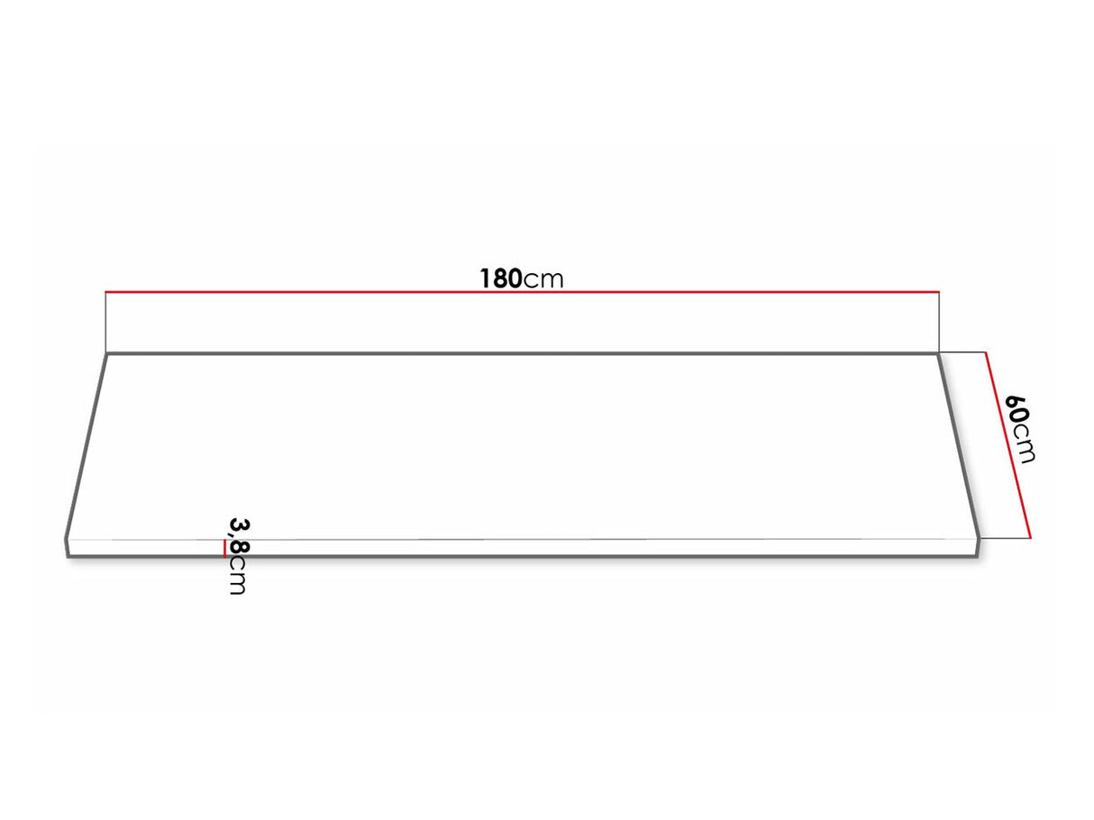 Munkalap Retroline, Asztallap alakja: Egyszerű, Munkalap hossza: 1800 mm