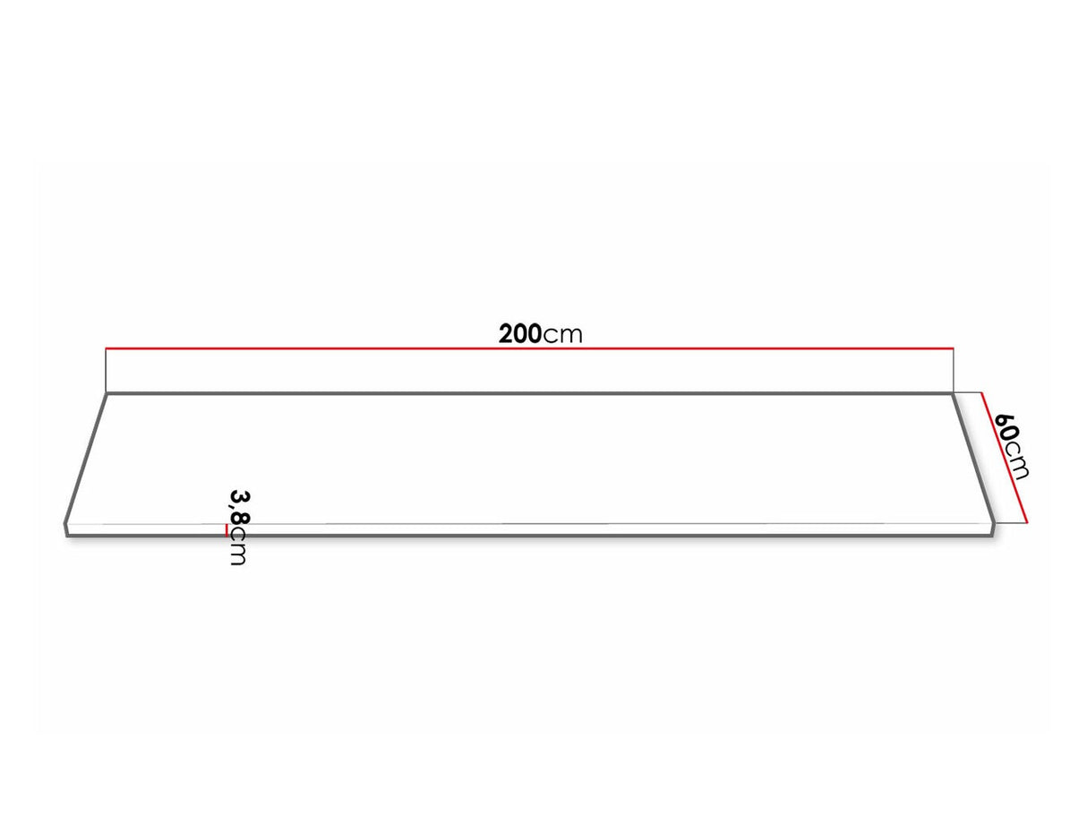 Munkalap Retroline, Asztallap alakja: Egyszerű, Munkalap hossza: 2000 mm