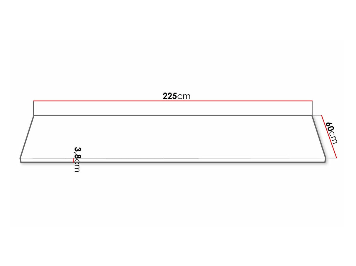Munkalap Retroline, Asztallap alakja: Egyszerű, Munkalap hossza: 2250 mm