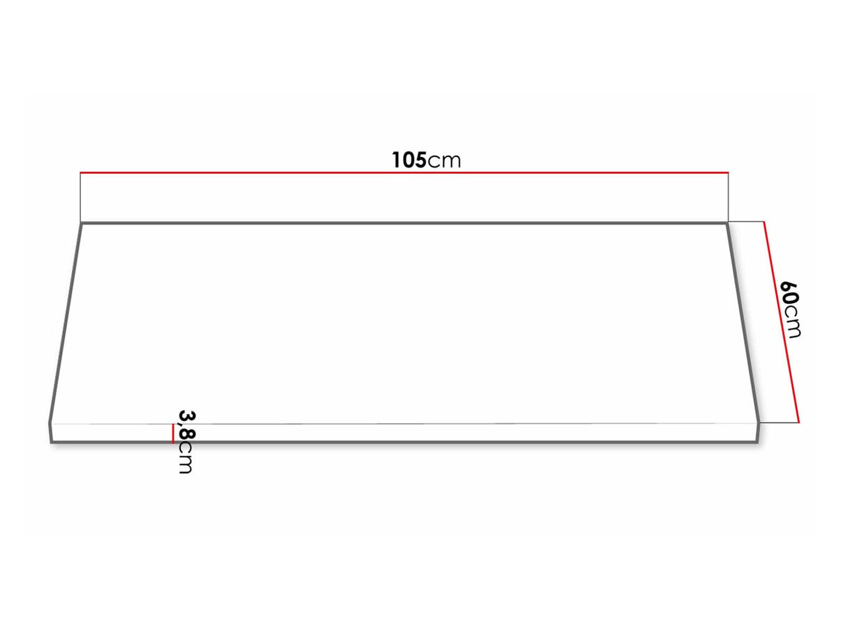 Munkalap Retroline, Asztallap alakja: Balos, Munkalap hossza: 1050 mm
