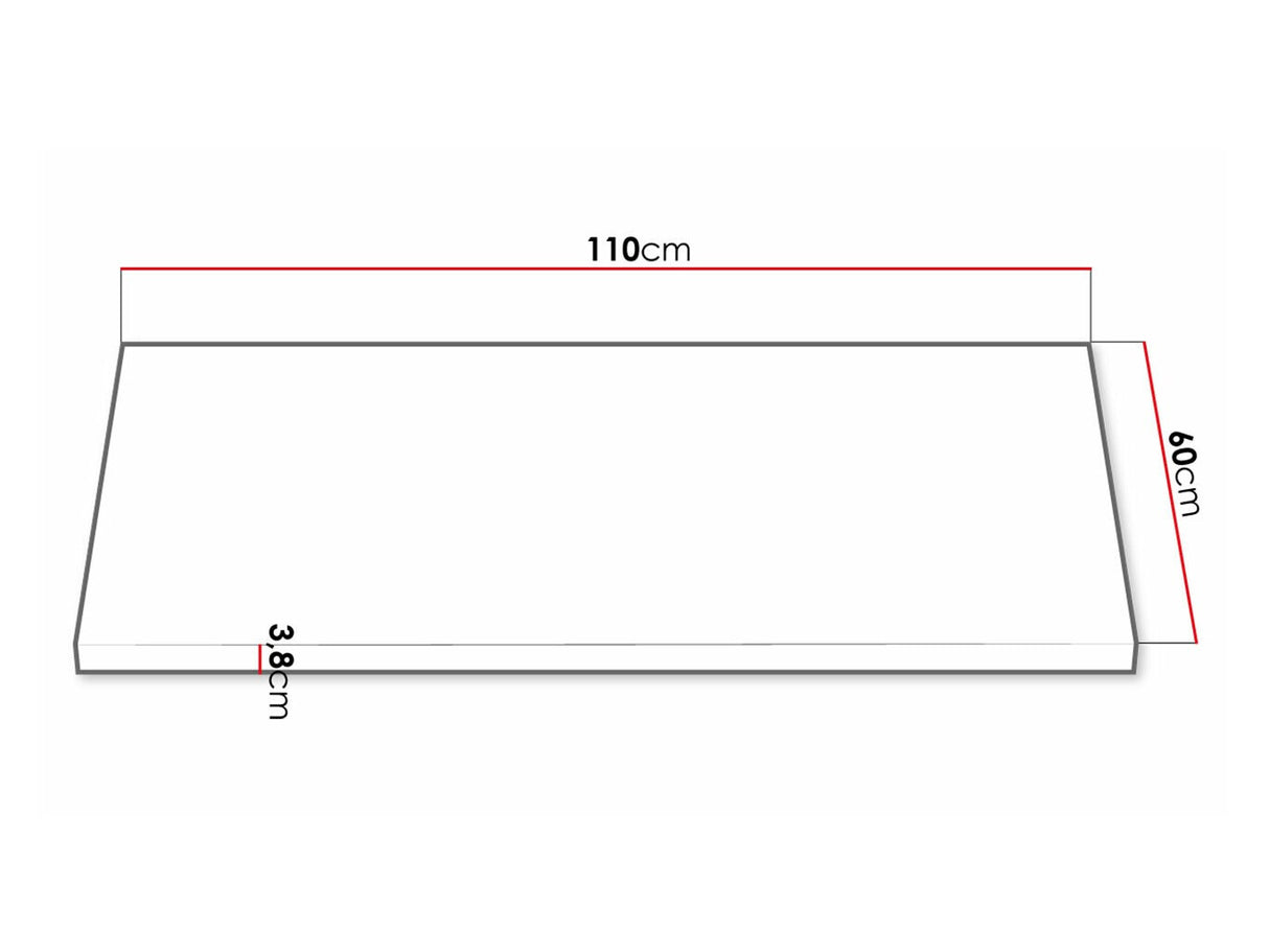 Munkalap Retroline, Asztallap alakja: Balos, Munkalap hossza: 1100 mm