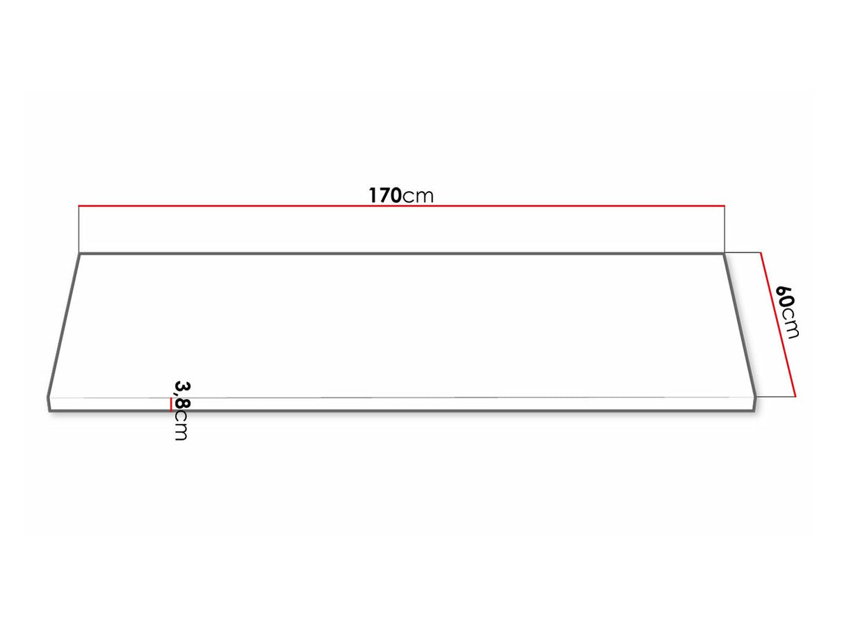 Munkalap Retroline, Asztallap alakja: Balos, Munkalap hossza: 1700 mm