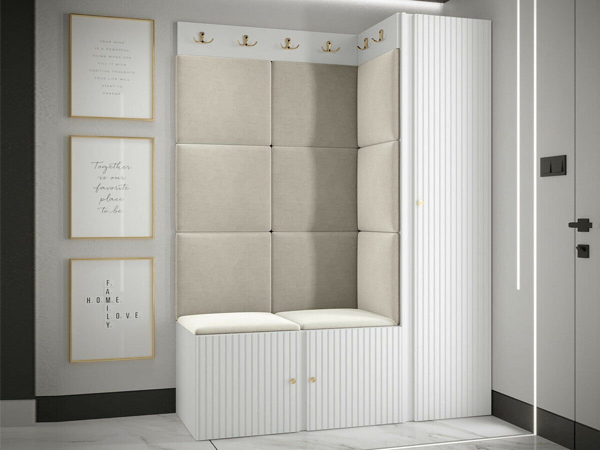 Gardróbszekrény ORION RYFEL SLIM (Towiro 1D) (Fehér)