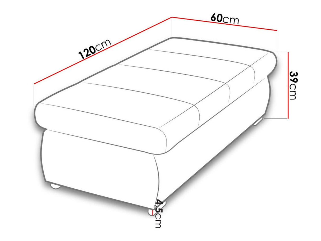 Puha pad Orkan D (Herkules), Szín: Uttario Velvet 2956 + Uttario Velvet 2955