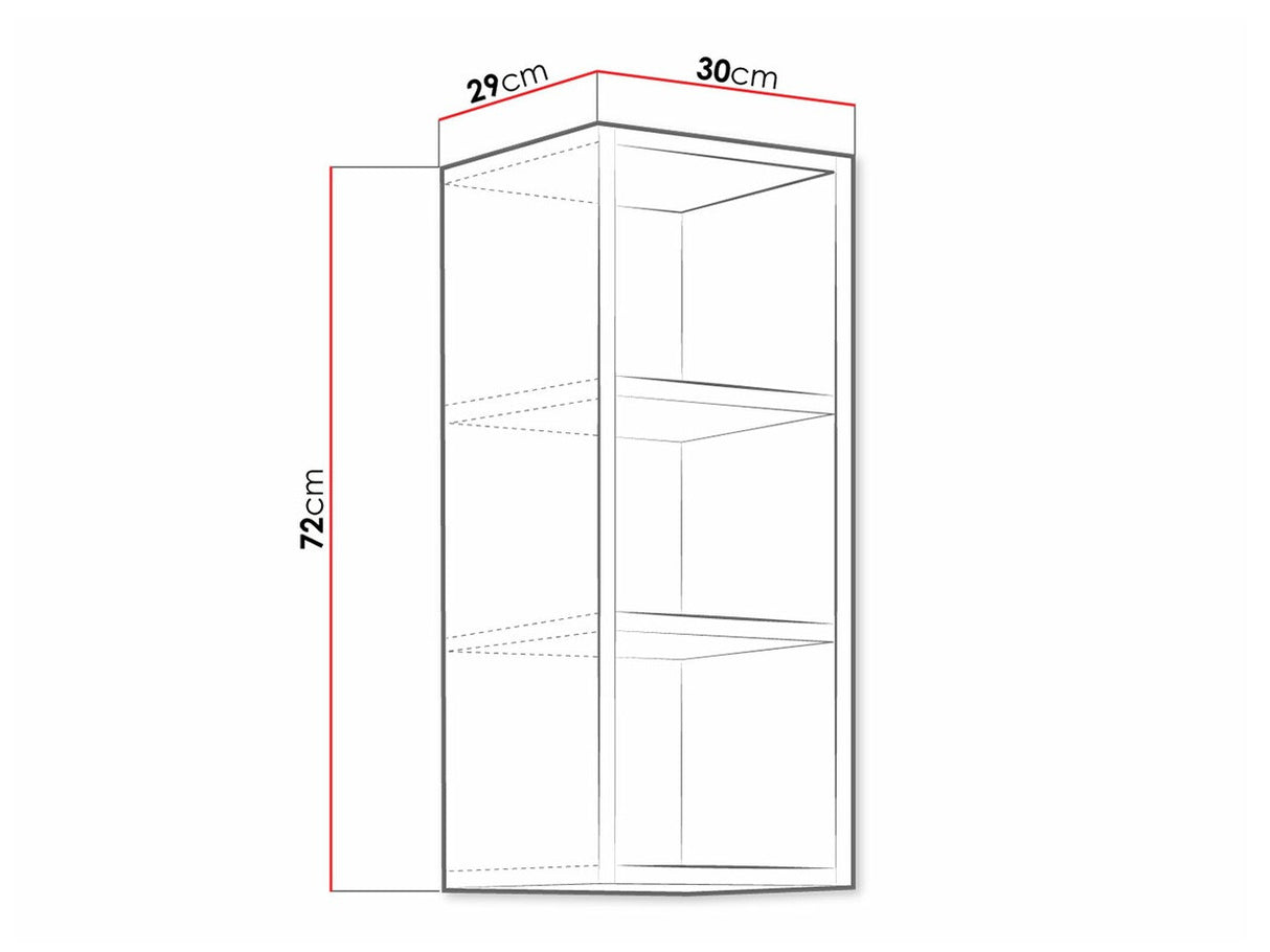 Polc 30 G-72 OTW RETROLINE (Fehér)