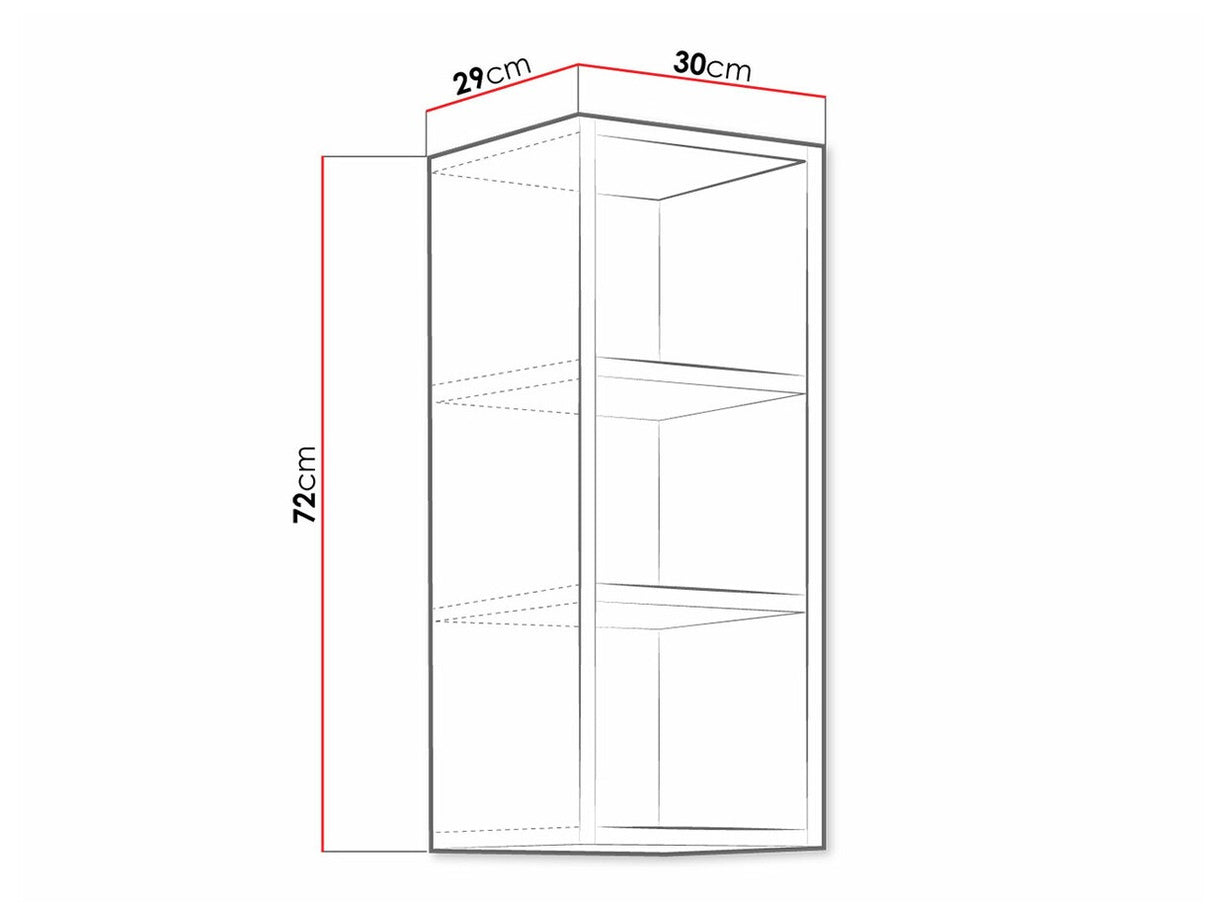 Polc 30 G-72 OTW RETROLINE (Artisan tölgy)