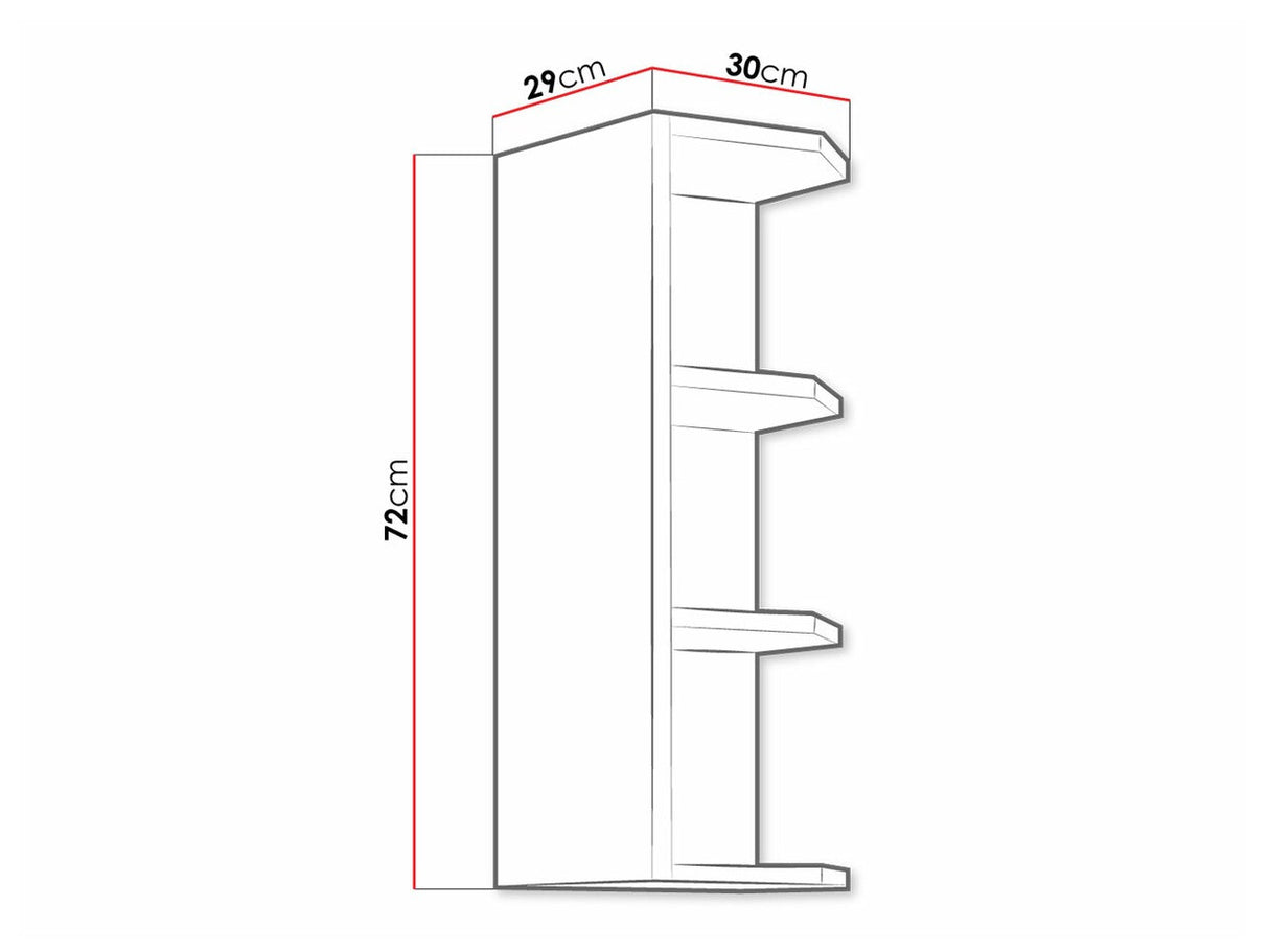 Polc 30 G-72 ZAK RETROLINE (Fehér)