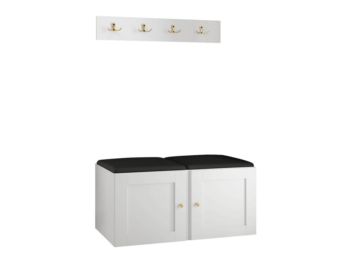 Előszoba garnitúra ORION RYFEL RAMIRO VI (Terospito), Keret színe: Fehér, Puha falpanel színe: Soft 011