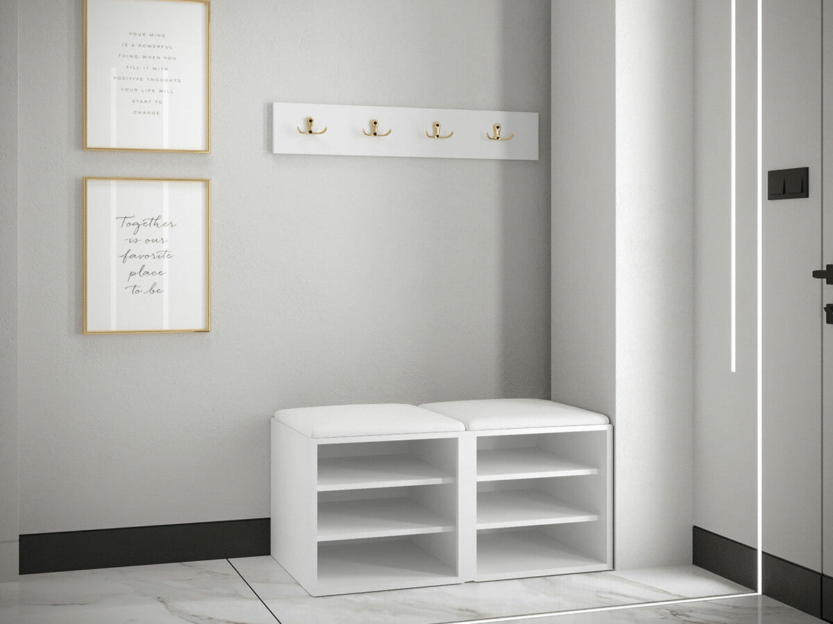 Előszoba garnitúra ORION RYFEL RAMIRO VI (Terospito), Keret színe: Fekete, Puha falpanel színe: Manila 02