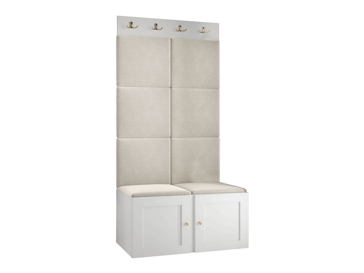 Előszoba garnitúra Orion Ryfel Ramiro IV (Tavasz), Keret színe: Fehér, Puha falpanel színe: Manila 02