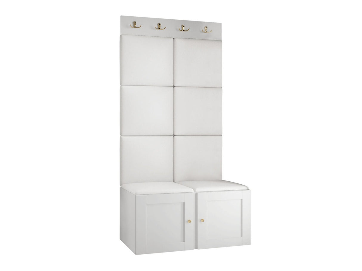 Előszoba garnitúra Orion Ryfel Ramiro IV (Tavasz), Keret színe: Fehér, Puha falpanel színe: Soft 017