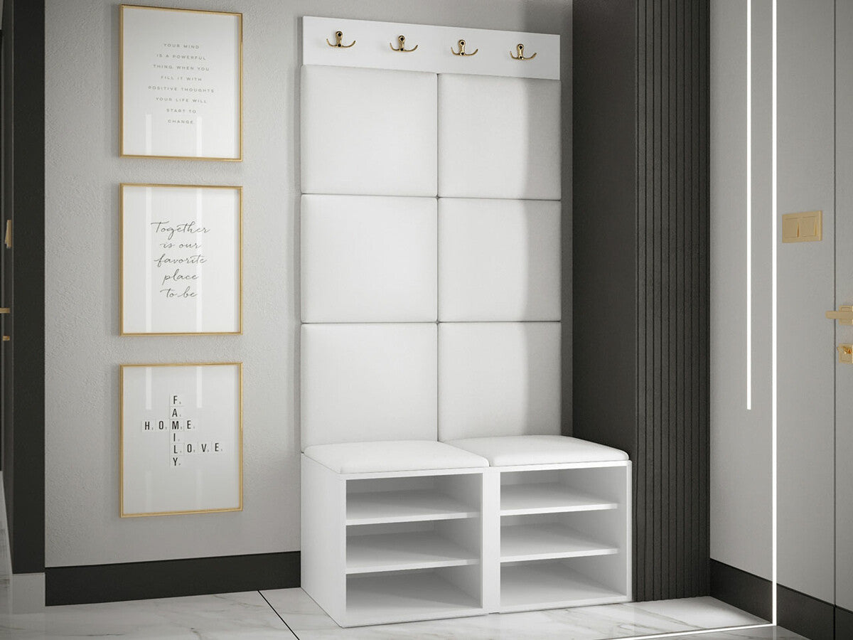 Előszoba garnitúra Orion Ryfel Ramiro IV (Tavasz), Keret színe: Fekete, Puha falpanel színe: Manila 09