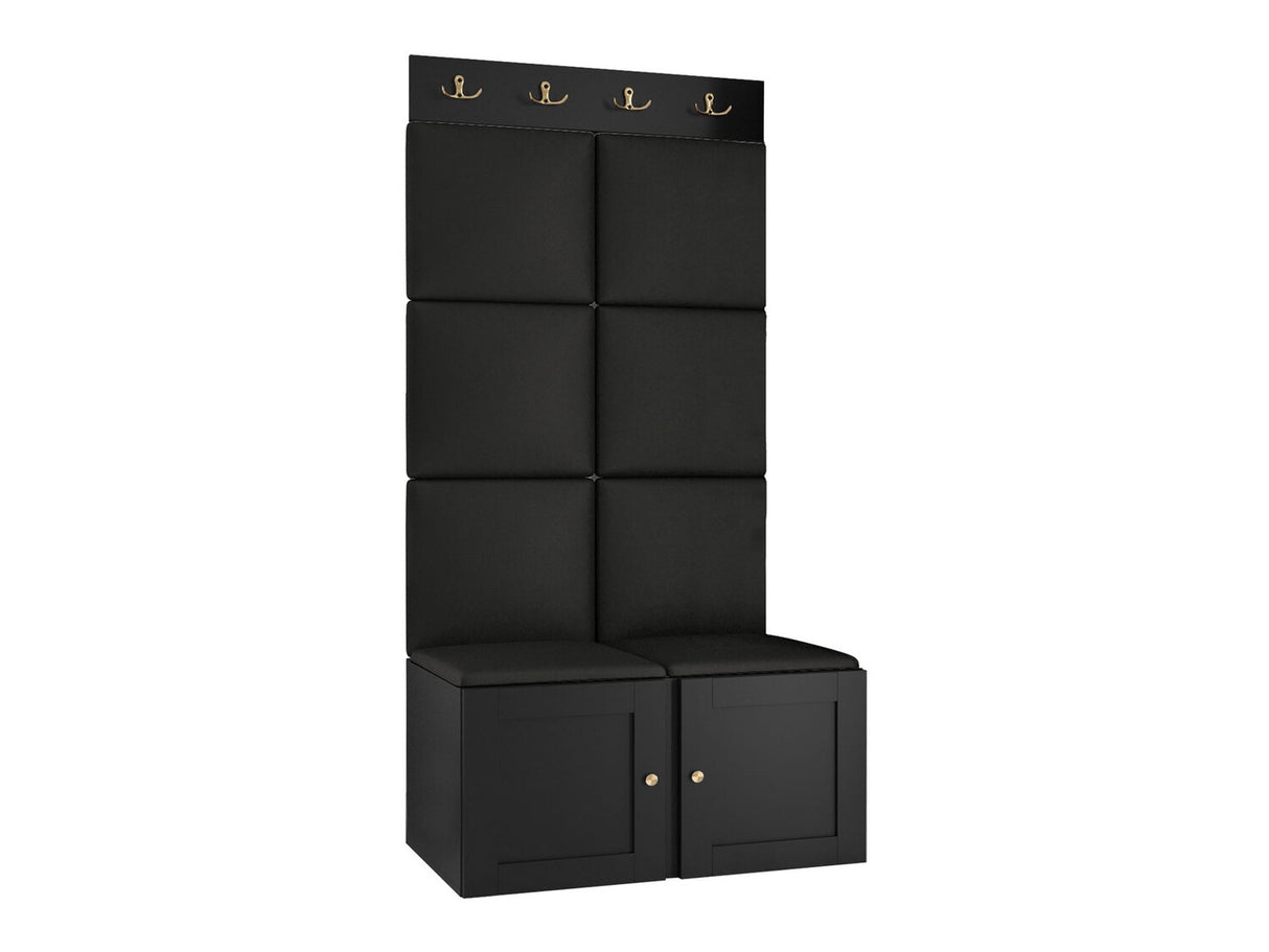 Előszoba garnitúra Orion Ryfel Ramiro IV (Tavasz), Keret színe: Fekete, Puha falpanel színe: Soft 011