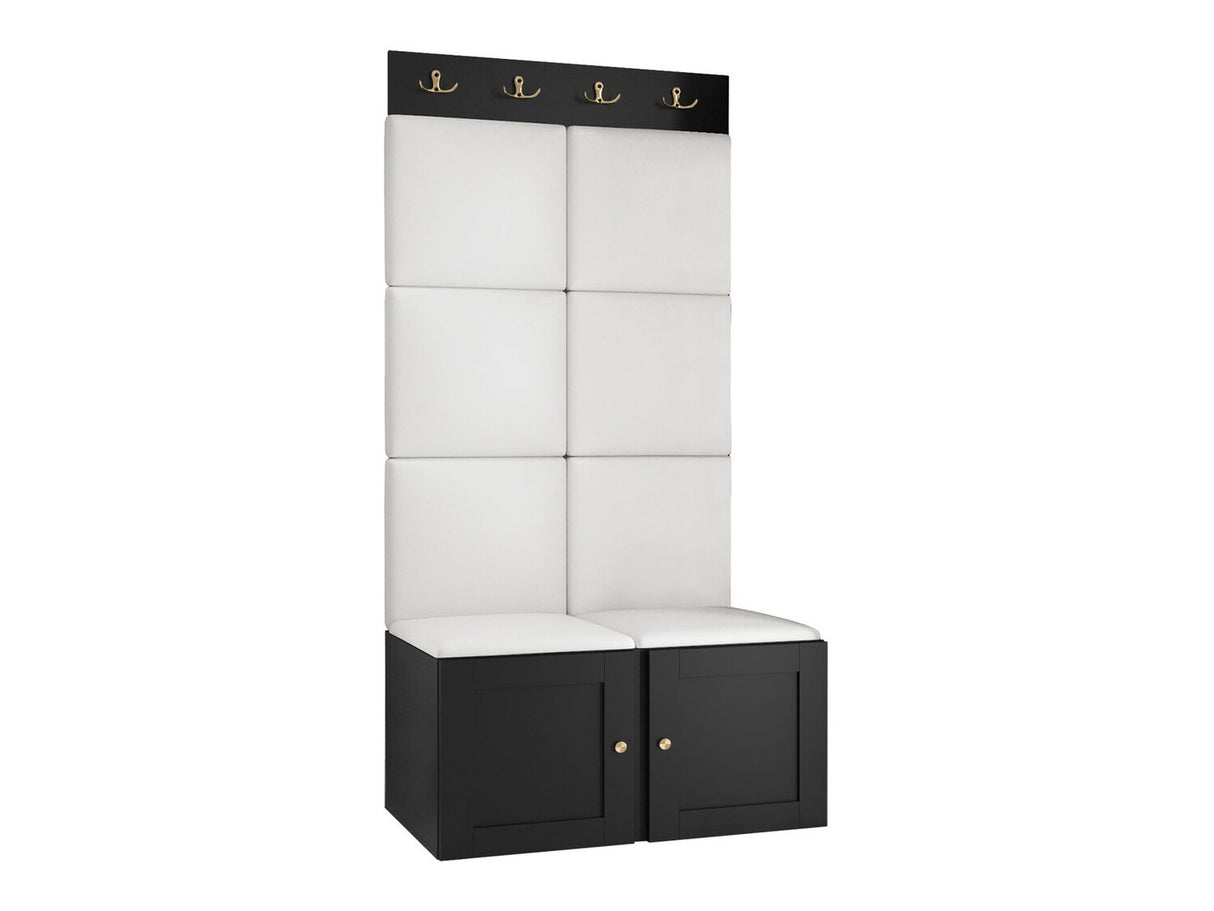 Előszoba garnitúra Orion Ryfel Ramiro IV (Tavasz), Keret színe: Fekete, Puha falpanel színe: Soft 017