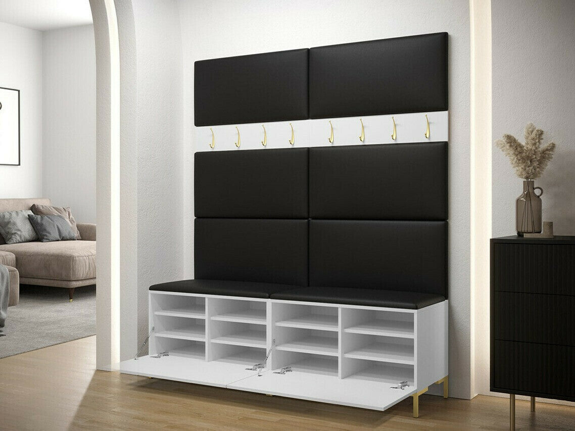 Előszoba garnitúra ZILION II (Frunemfta II), Keret színe: Craft tölgy, Puha falpanel színe: Manila 04