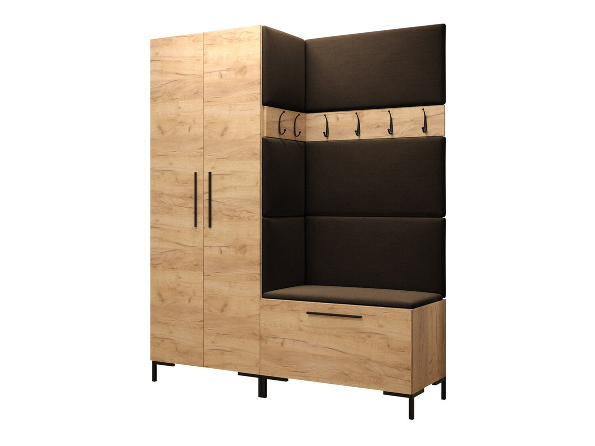 Előszoba garnitúra ZILION I (Frunemfta I), Keret színe: Craft tölgy, Puha falpanel színe: Manila 04