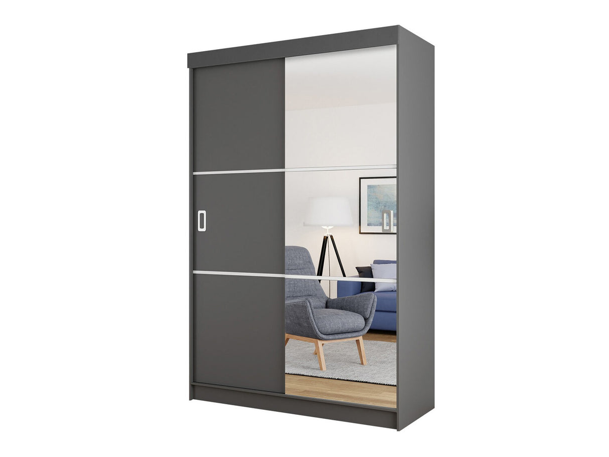 Gardróbszekrény 138 BILL III (Iceland 138 III), Szín: Grafit, Led világítás: Nem