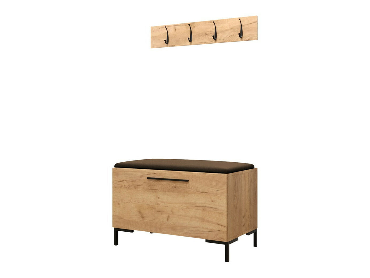 Előszoba garnitúra ZILION VIII (Frunemfta VIII), Keret színe: Craft tölgy, Puha falpanel színe: Manila 04