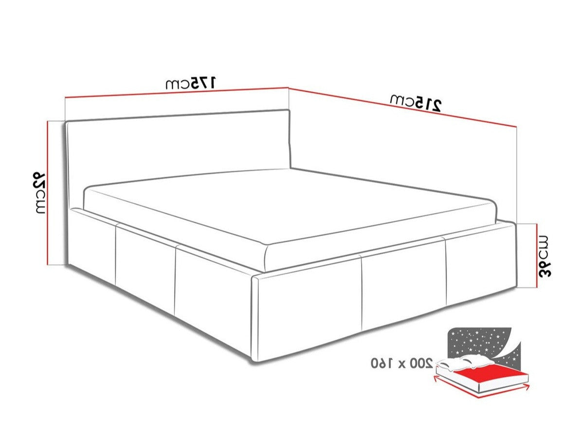 Ágy Calabrini (Bralani BR10), Szín: Soft 011