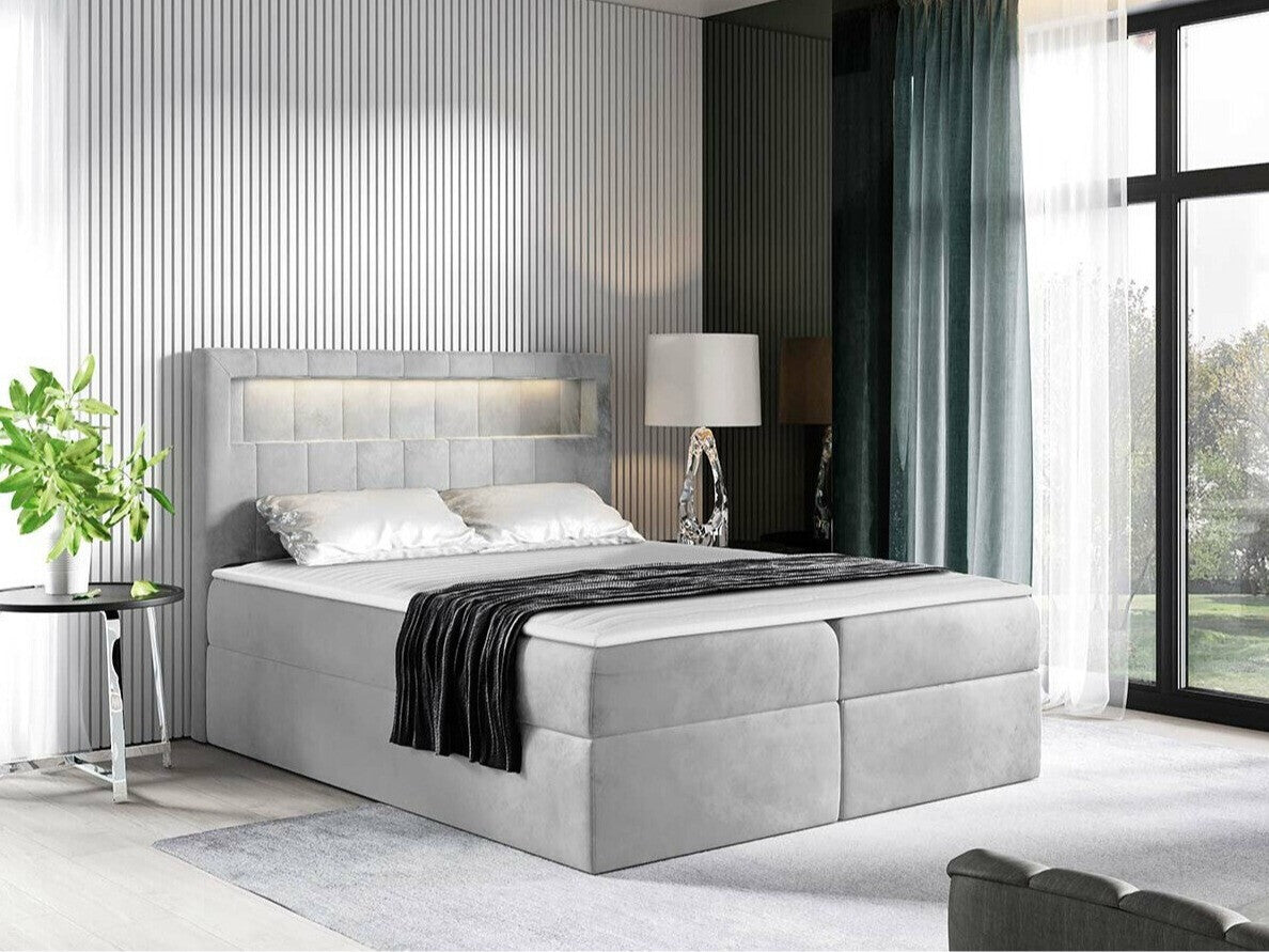 Kontinentális ágy ASPEN (Ruletka), Szín: Magic Velvet 2239, Alvó felület mérete: 200 x 200 cm