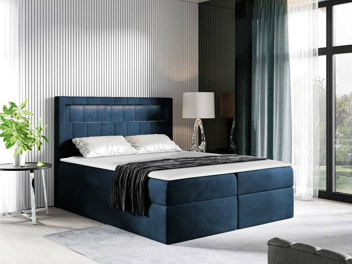 Kontinentális ágy ASPEN (Ruletka), Szín: Velutto 11, Alvó felület mérete: 140 x 200 cm