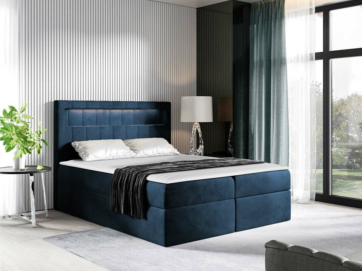 Kontinentális ágy ASPEN (Ruletka), Szín: Velutto 11, Alvó felület mérete: 200 x 200 cm