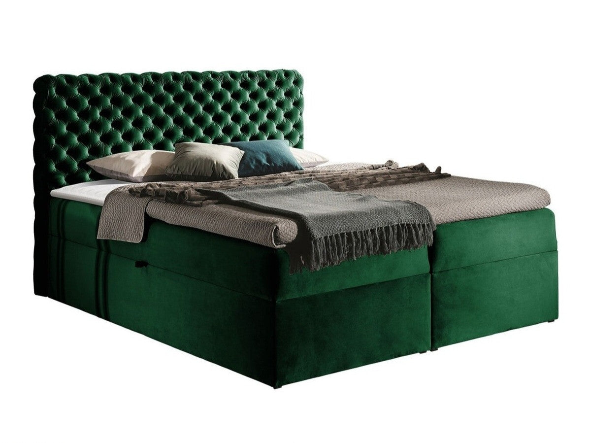Kontinentális ágy CHESTERFIELD, Szín: Magic Velvet 2225, Alvó felület mérete: 200 x 200 cm