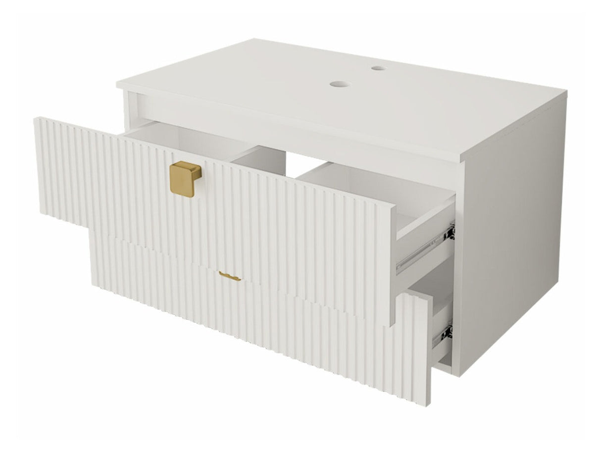 Fürdőszoba garnitúra GARIANO I, Szín: Fehér, Mosdókagyló: Nem