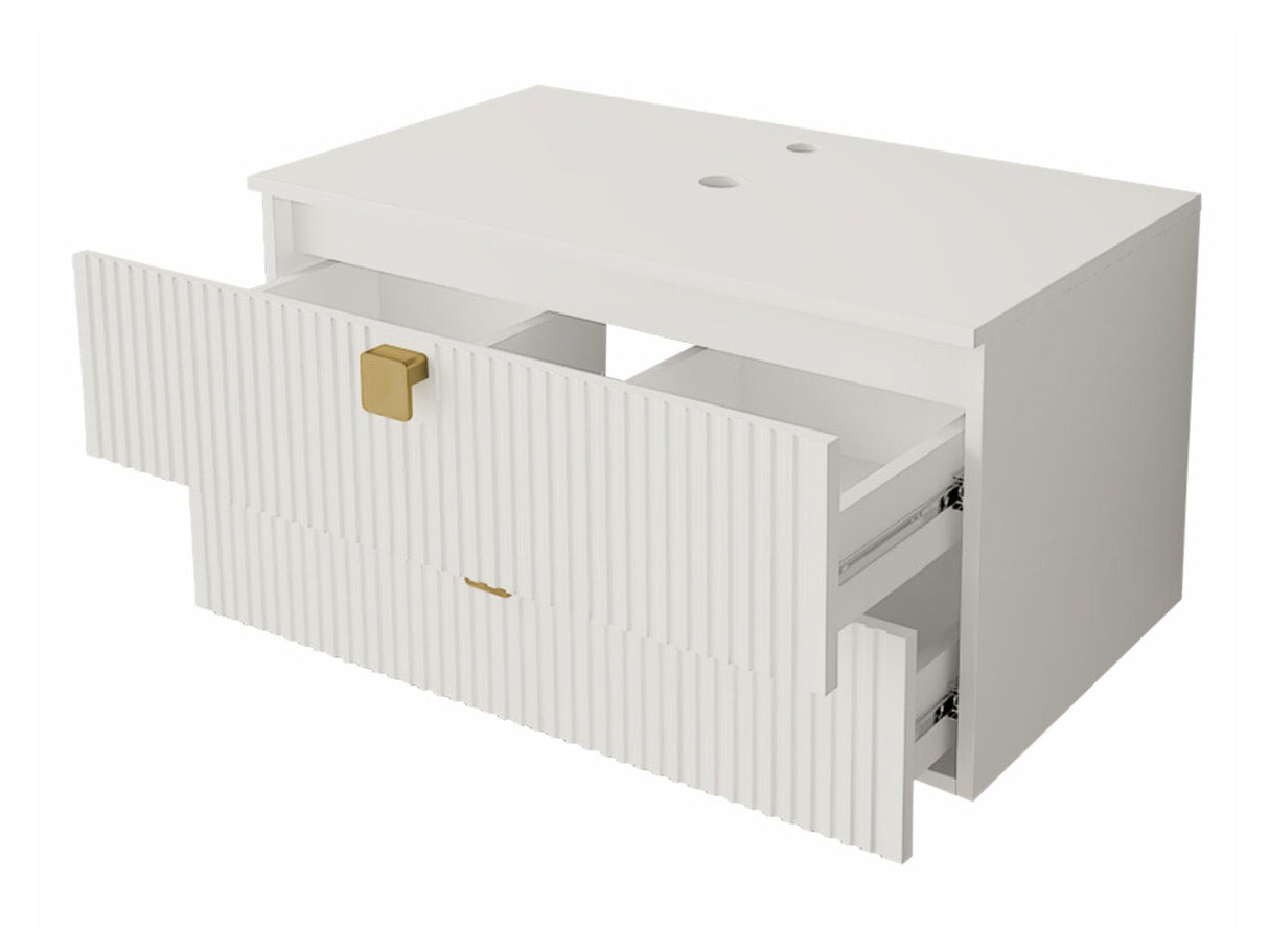 Fürdőszoba garnitúra GARIANO I, Szín: Fehér, Mosdókagyló: Igen