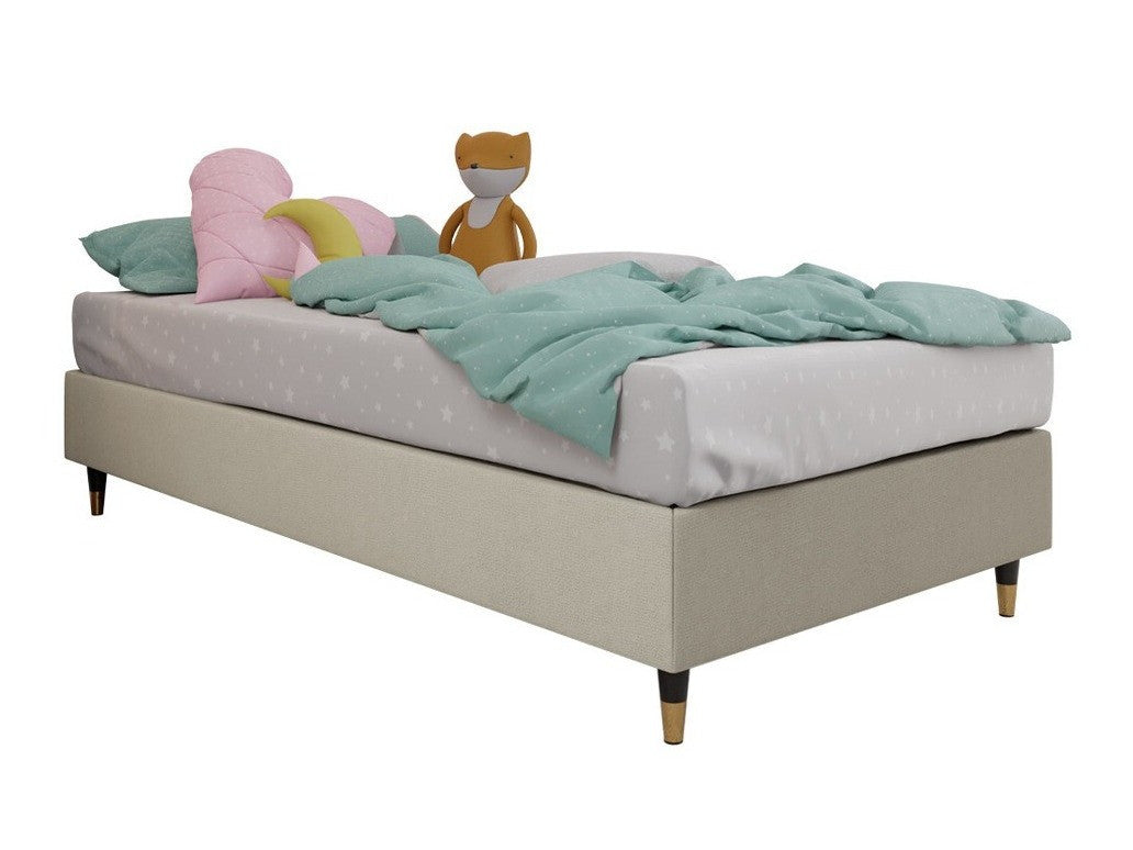 Kontinentális ágy LUX-BAZA ZŁOTA (Estelle-Baza Złota I), Szín: Manila 02, Alvó felület mérete: 80 x 200 cm