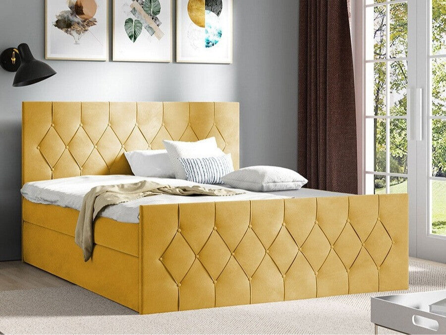 Kontinentális ágy SKY LUX (Colzone), Szín: Mikrofaza 07, Alvó felület mérete: 160 x 200 cm