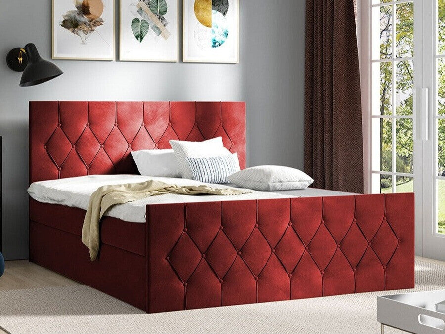 Kontinentális ágy SKY LUX (Colzone), Szín: Mikrofaza 34, Alvó felület mérete: 180 x 200 cm