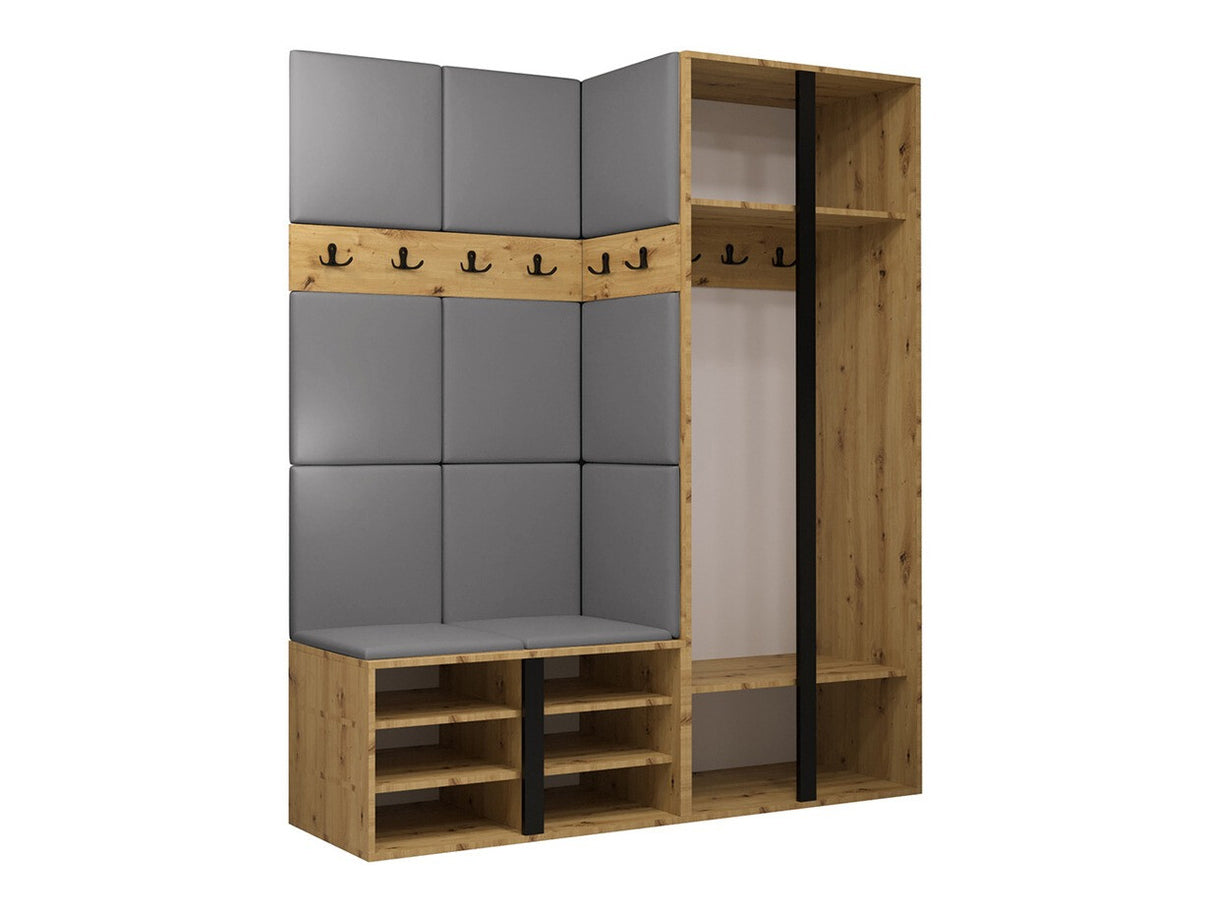 Előszoba garnitúra ORION XII (Tavasz XII), Keret színe: Artisan tölgy, Puha falpanel színe: Manila 04