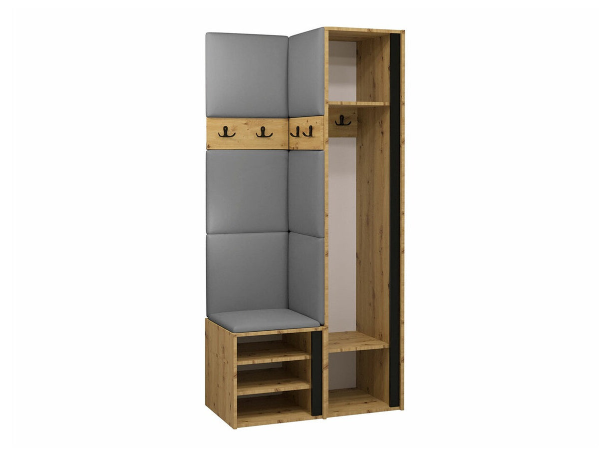 Előszoba garnitúra ORION XXIV (Tavasz XXIV), Keret színe: Grafit, Puha falpanel színe: Manila 04