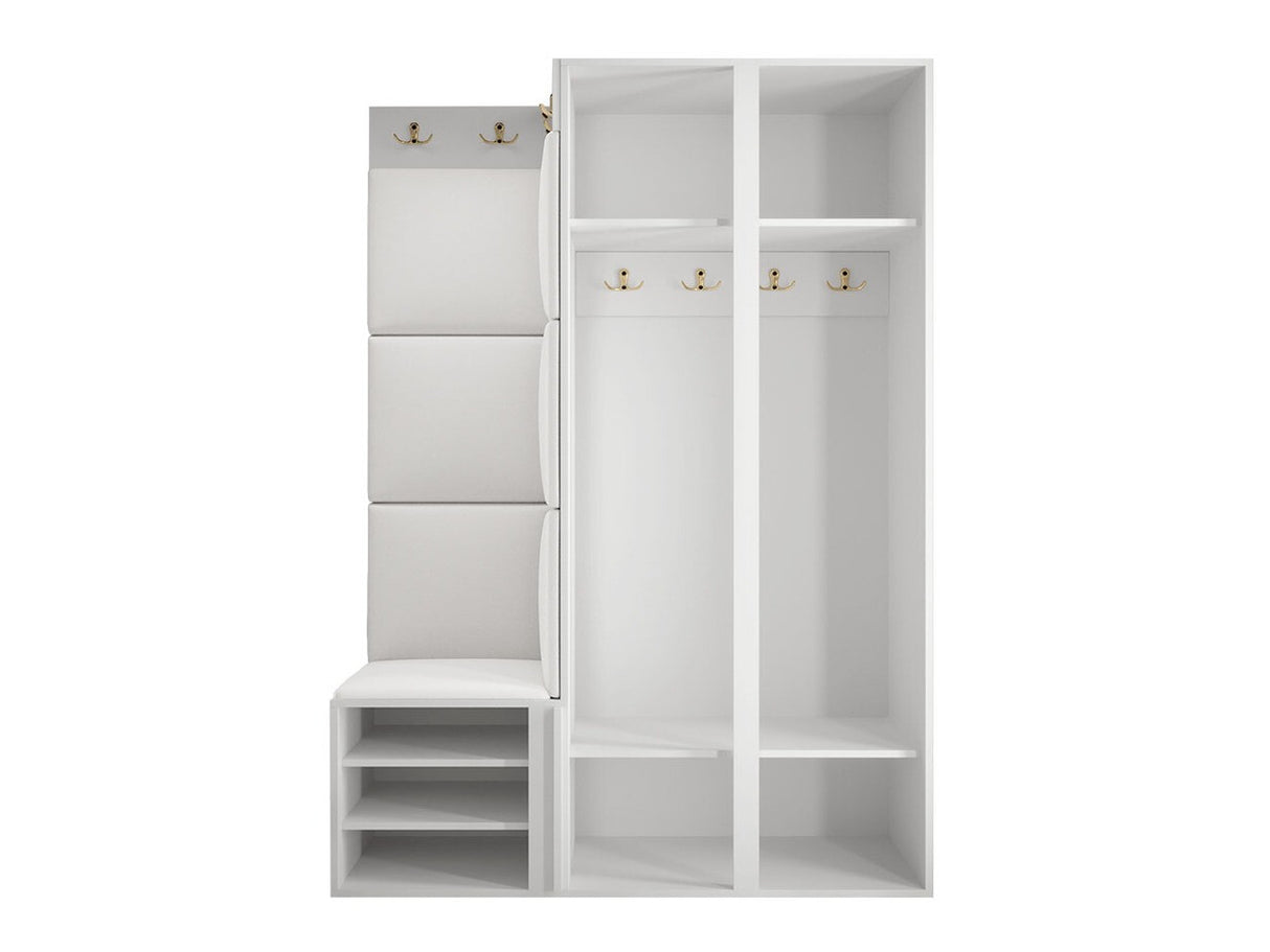 Előszoba garnitúra ORION RYFEL RAMIRO XXIII (Terospito), Keret színe: Fekete, Puha falpanel színe: Manila 04