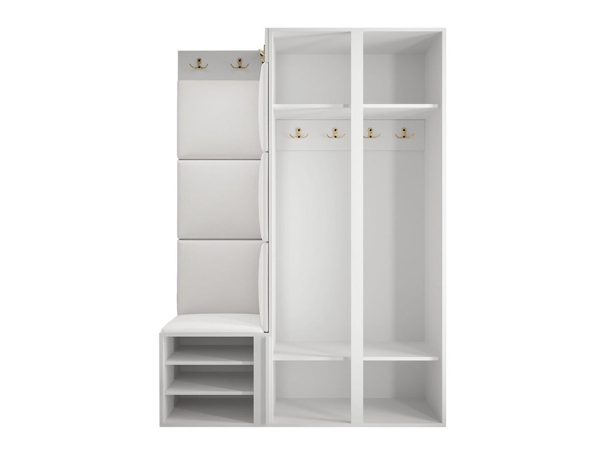 Előszoba garnitúra ORION RYFEL RAMIRO XXIV (Terospito), Keret színe: Fekete, Puha falpanel színe: Manila 04