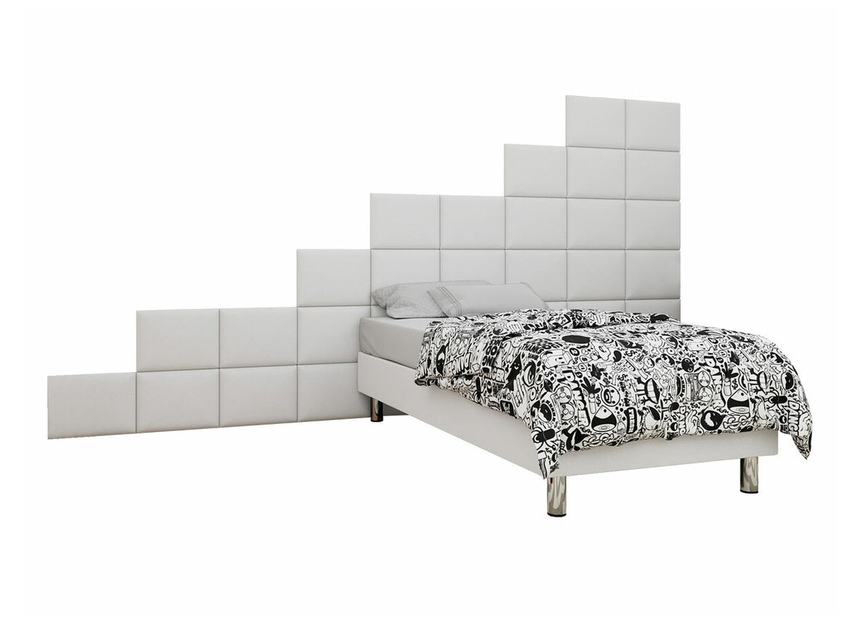 Kontinentális ágy LUX-BAZA 40x30 (Estelle-Baza) II 120 x 200 cm, Szín: Öko bőr Soft 017