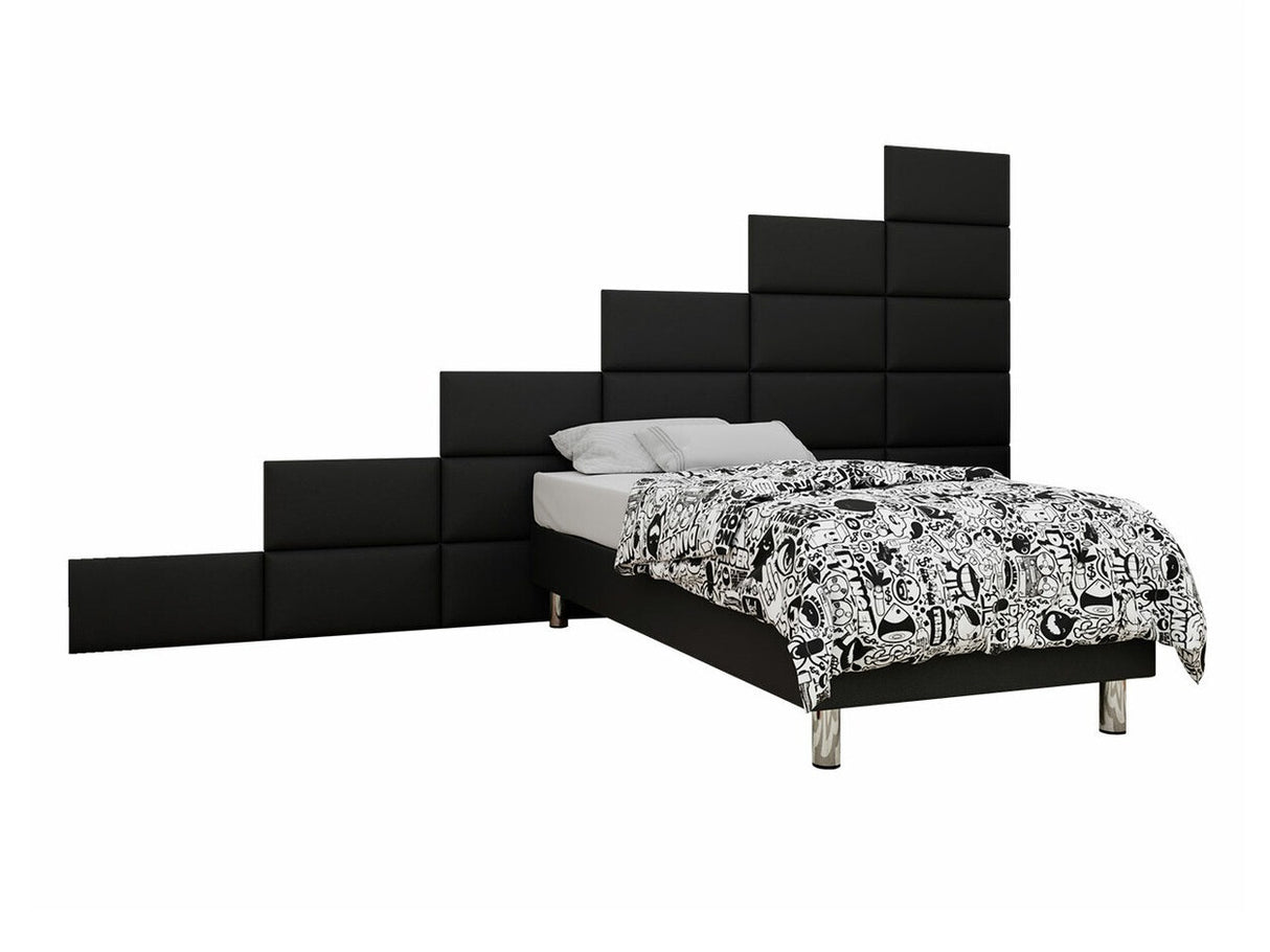 Kontinentális ágy LUX-BAZA 60x30 (Estelle-Baza) III 120 x 200 cm, Szín: Öko bőr Soft 011