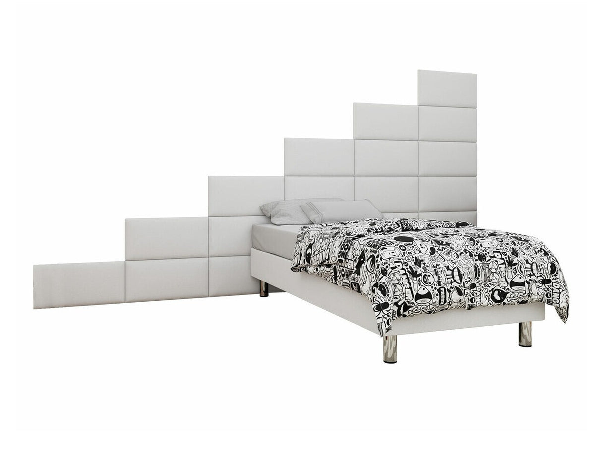 Kontinentális ágy LUX-BAZA 60x30 (Estelle-Baza) III 120 x 200 cm, Szín: Öko bőr Soft 017