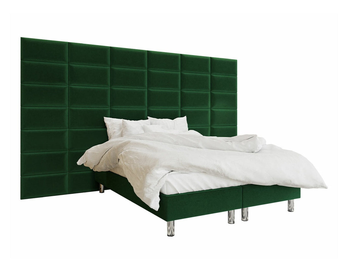 Kontinentális ágy LUX-BAZA 60x30 (Estelle-Baza) III, Szín: Manila 35, Alvó felület mérete: 160 x 200 cm