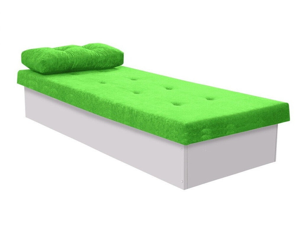 Ágy Berta (Nikroguta), Keret színe: Fehér, Kárpit színe: Suedine 81, Ágyneműtartó: Nem