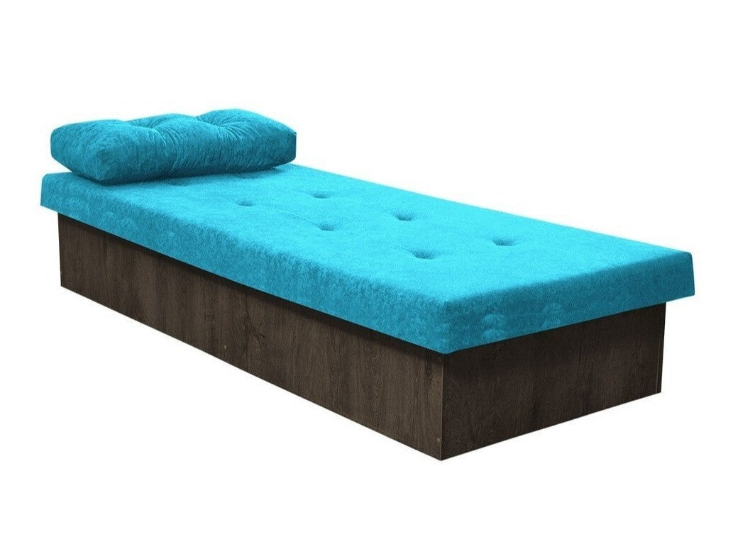 Ágy Berta (Nikroguta), Keret színe: Sötét kőris, Kárpit színe: Suedine 29, Ágyneműtartó: Igen