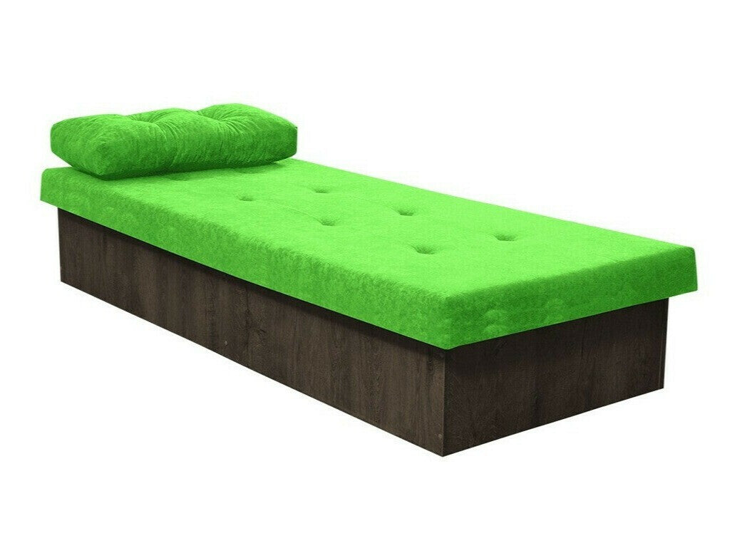 Ágy Berta (Nikroguta), Keret színe: Sötét kőris, Kárpit színe: Suedine 81, Ágyneműtartó: Igen