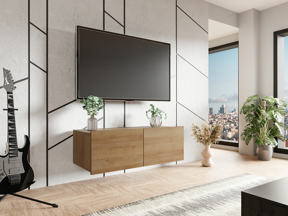 TV-állvány Calabrini 100 (Bralani BR03), Szín: Arany tölgy