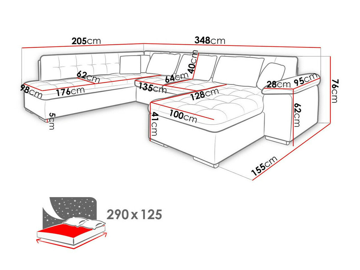 Sarokkanapé Niko (Tony) II, Szín: Soft 011 + Lux 05 + Lux 06, Változatok: Jobbos