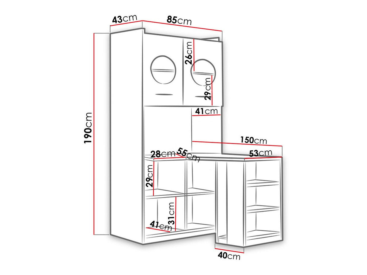 Íróasztal RAJ 2 (Paradise PD2)