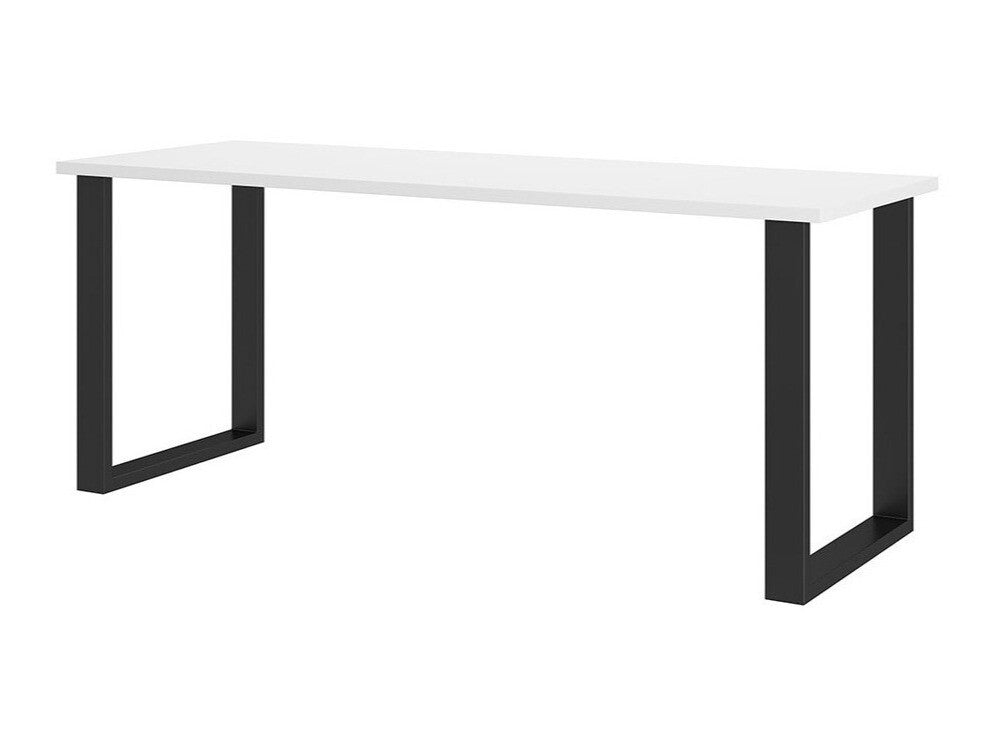 Asztal IMPERIAL (Wawik) 185x67, Szín: Fehér + Fekete