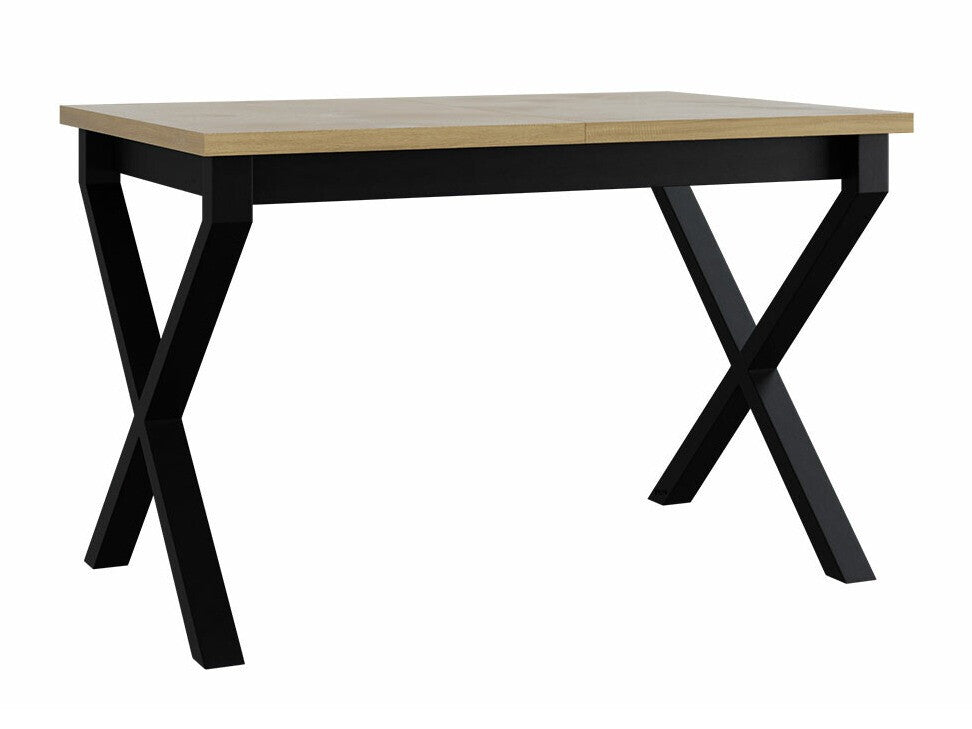 Asztal Stół IKON 1 L LAMINAT Blat: Sonoma / Podst.: Czarny fém 5903211234675 (Sonoma tölgy + Fekete)